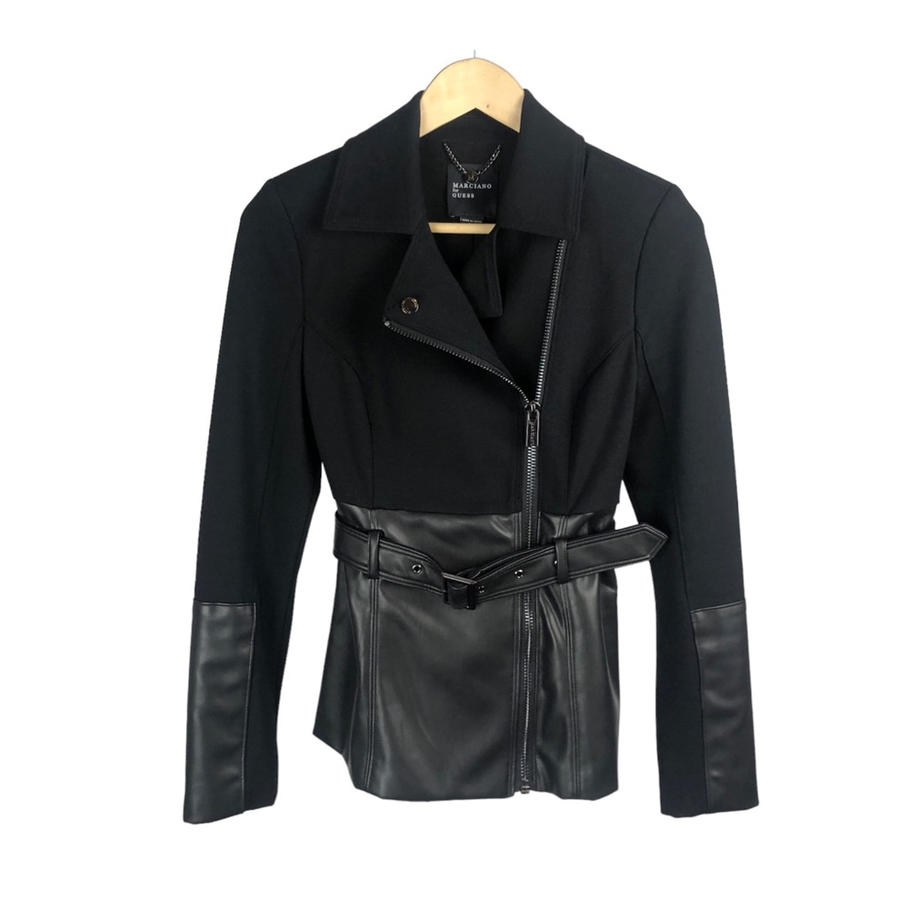 Marciano knit & faux leather jacket